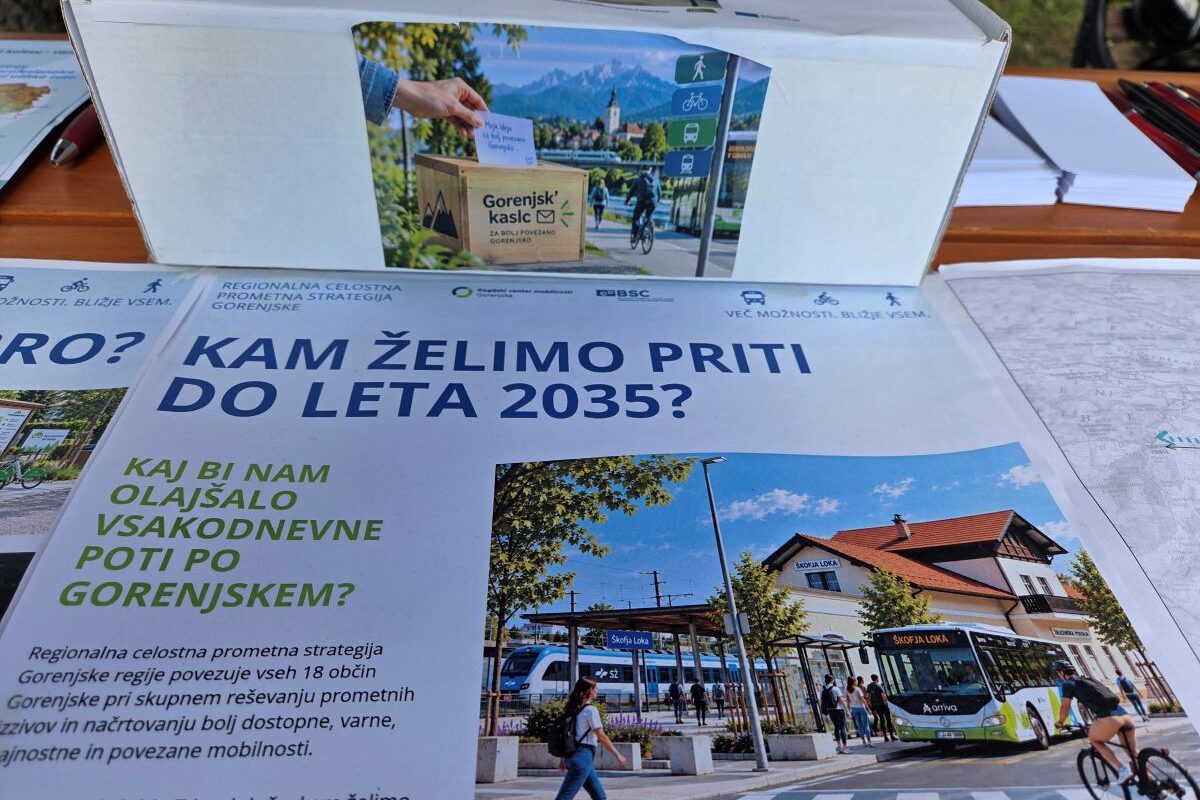 Gorenjska na poti. Vi pa kar v copatih.